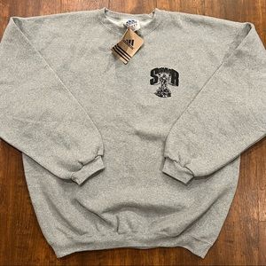 NWT Vintage 80’s / 90’s Adidas Made in USA Sweatshirt Fleece XL Tubular Grey